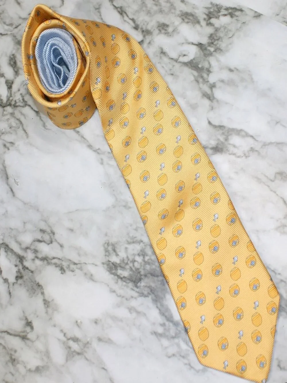 TOMMY HILFIGER Neck Tie Colorful Fish Bowl Fun Novelty Menswear Accessory Silk